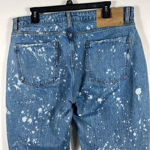 🔥🔥 OneTeaspoon Bleach Splatter Distressed Blue Jeans Men Size 31 - EXCELLENT - Picture 7 of 13